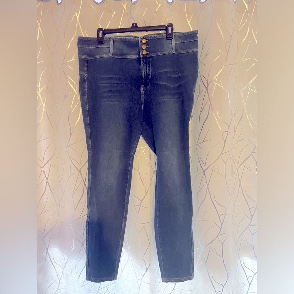Forever 21+ stretch skinny high waist jeans size 20